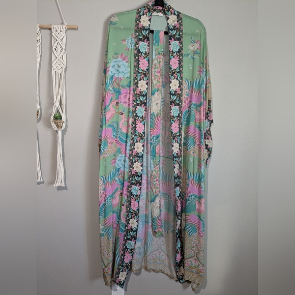 Spell Cloud Dancer Maxi Kimono OS